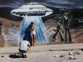 A joke Facebook event named "Storm Area 51, They Can't Stop All of Us," was created in June 2019. As of September 13, more than 2 million people had signed up for the event and a 1.5 million more had marked themselves as "interested." Multiple alien related events are now set to take place over the weekend of September 20, 2019 along state Route 375 also known as the "Extraterrestrial Highway."