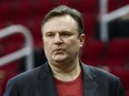 Houston Rockets general manager Daryl Morey looks on before a game between the Rockets and the San Antonio Spurs at Toyota Center on Dec. 22, 2018.