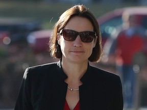 Fiona Hill, former senior director for European and Russian affairs on the National Security Council, arrives on Capitol Hill for a hearing at the U.S. Capitol October 11, 2019 in Washington, DC.