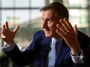 The leader of the PeopleÕs Party of Canada (PPC) Maxime Bernier during an interview with Postmedia reporter Alanna Smith at Calgary Airport Marriott on Thursday, September 26, 2019.