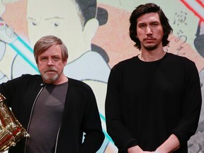 Star Wars' co-stars Mark Hamill, Adam Driver work together to find