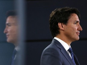 Prime Minister Justin Trudeau at a news conference on Oct. 23, 2019 in Ottawa.