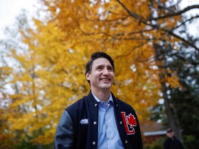 Liberal leader Justin Trudeau attends an election campaign visit to Fredericton, New Brunswick, Canada October 15, 2019.