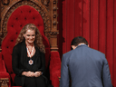 Gov. Gen. Julie Payette, seen here with Justin Trudeau on Parliament Hill in 2017, has a role to play in some of the minority government scenarios.