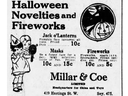 Vancouver’s longstanding tradition of fireworks during Halloween goes back decades as seen in newspaper ads from The Province and Vancouver Sun newspapers in the 1920s.