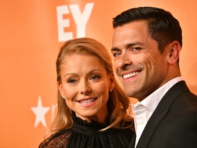 NEW YORK, NEW YORK - JUNE 17: Champion Award Honorees Kelly Ripa and Mark Consuelos attend TrevorLIVE NY 2019 at Cipriani Wall Street on June 17, 2019 in New York City. (Photo by Craig Barritt/Getty Images  for The Trevor Project)