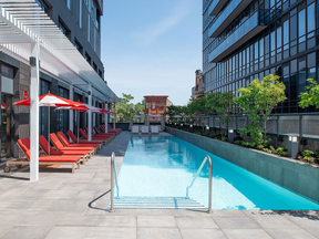 The Selby pool at the 50-storey building situated between Yorkville and Cabbagetown.