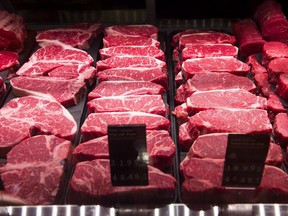 A new study from researchers at the Harvard T.H. Chan School of Public Health suggests that people who increased their daily servings of red meat over an eight-year period were more likely to die during the subsequent eight years compared to people who did not. Beef cuts are shown at a Loblaws store in Toronto on Thursday, May 3, 2018