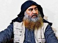 Late Islamic State leader Abu Bakr al-Baghdadi is seen in an undated picture.