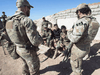 Canadian special forces soldiers speak with Peshmerga fighters at an observation post, Feb. 20, 2017.