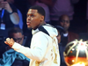 Toronto Raptor Kyle Lowry shows his championship ring at Scotiabank Arena in Toronto on Oct. 22, 2019.