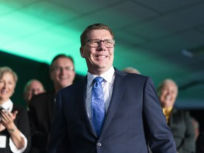 Premier Scott Moe speaks during the 2019 Saskatchewan Party Convention in Regina on Saturday, October 5, 2019.