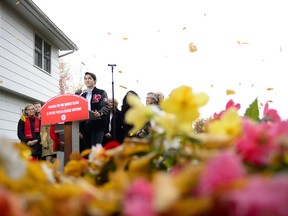 Liberal leader Justin Trudeau makes a campaign stop in Fredericton, N.B., on Tuesday Oct. 15, 2019.