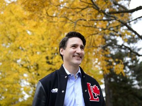 Liberal leader Justin Trudeau makes a campaign stop in Fredericton, N.B., on Tuesday Oct. 15, 2019.