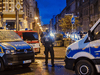 Police block access to a street near the scene of a shooting that has left two people dead outside a synagogue on Oct. 9, 2019 in Halle, Germany.