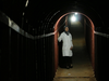 Dr. Amani Ballour in the hospital’s underground tunnels, in a scene from The Cave.