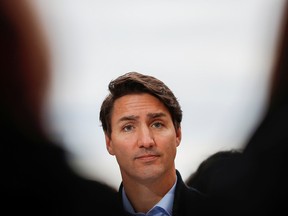 Liberal Leader Justin Trudeau campaigns in Fredericton, N.B., on Oct. 15, 2019.