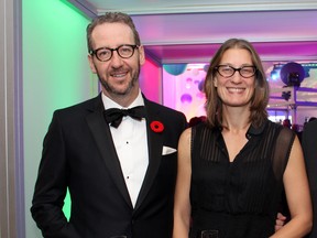 Gerald Butts, former principal secretary to the prime minister, with his wife, Jodi Butts at The Ottawa Hospital Gala on Saturday, November 5, 2016.