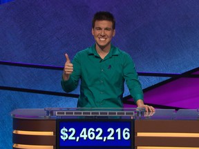 James Holzhauer on his final episode of "Jeopardy!"