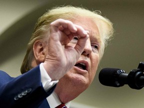 U.S. President Donald Trump delivers remarks on honesty and transparency in healthcare prices at the White House in Washington, DC on November 15, 2019.