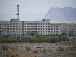 This file photo taken on June 2, 2019 shows buildings at the Artux City Vocational Skills Education Training Service Center, believed to be a re-education camp where mostly Muslim ethnic minorities are detained, north of Kashgar in China's northwestern Xinjiang region.
