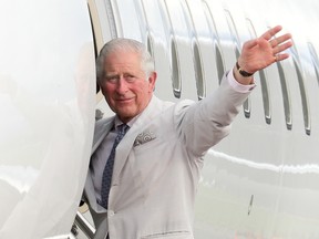 HONIARA, GUADALCANAL ISLAND, SOLOMON ISLANDS - NOVEMBER 25: Prince Charles, Prince of Wales leaves The Solomon Islands at the end of his Royal Tour on November 25, 2019 in Honiara, Guadalcanal Island, Solomon Islands. The Prince of Wales and Duchess of Cornwall just finished a tour of New Zealand. It was their third joint visit to New Zealand and first in four years. The Prince is currently on a solo three day tour of The Solomon Islands.