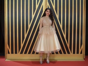 Alessia Cara is pictured as she arrives at the Canadian Walk of Fame, where she is to receive the Music Impact award during an event in Toronto on Saturday, November 23, 2019.