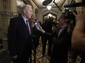 Public Safety and Emergency Preparedness Minister Bill Blair speaks with the media before a cabinet meeting on Parliament Hill in Ottawa, Thursday November 21, 2019.