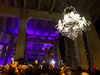 The Spinning Chandelier is officially unveiled under Vancouver’s Granville Street Bridge, Nov. 27 2019.