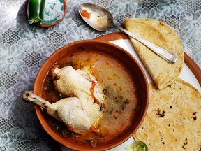 Caldo de Fandango del Valle (Oaxacan Chicken Soup)