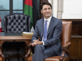 Canadian Prime Minister Justin Trudeau is shown in Ottawa, Monday November 18, 2019. It will be all business this afternoon when Justin Trudeau unveils a cabinet to navigate a new era of minority government in a bitterly divided country.