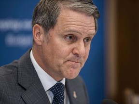 Manitoba Finance Minister Cameron Friesen speaks about the 2018 budget during media lockup at the Manitoba Legislature in Winnipeg on Monday, March 12, 2018. Manitoba has released a blueprint for the next step in a massive overhaul of the province's health-care system.Health Minister Cameron Friesen says the five-year plan will ensure the province better meets the needs of rural and northern residents.