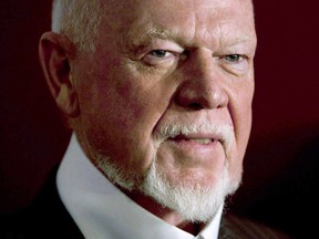 Hockey commentator Don Cherry is shown in Toronto on February 15, 2011. Cherry says he's frustrated about the lack of visible poppies being worn by new Canadians ahead of Remembrance Day.