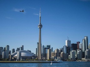 The Toronto skyline is shown on June 21, 2018. An Ontario tribunal has upheld rules passed by the City of Toronto on short-term rentals like Airbnb.The Local Planning Appeal Tribunal says it has dismissed an appeal by several residents who objected to the rules that put limits on how people can rent out their properties.