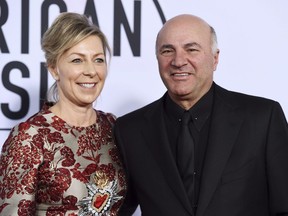Linda O'Leary and Kevin O'Leary at the American Music Awards at the Microsoft Theater in Los Angeles in November 2017.