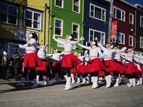 Performers are seen in this handout photo from the 2018 Christmas parade in St. John's, N.L. The annual Christmas parade in St. John's, N.L., this Sunday will offer a section with reduced noise and lights to make the event more accessible to spectators with autism spectrum disorder and other sensitivities.