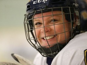 Meredith Goldhawk, a former University of Windsor hockey player, is pictured in a handout photo in 2018 at South Windsor Arena in Windsor, Ont.
