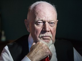 Don Cherry is photographed on Nov. 12, 2019, the day after being fired from Hockey Night in Canada's Coach's Corner for a televised rant about people who don't wear poppies in honour of Remembrance Day.