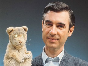 Legendary children's television star Fred Rogers of "Mister Rogers' Neighborhood" is seen in an undated promotional photo.