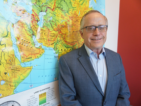 Gordon Houlden, head of the University of Alberta’s China Institute in his office in 2014. "One can rest assured that the things we said will have been relayed in detail to Chinese policy makers," he said of the recent delegation to China he led.