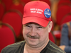 A Jason Kenney supporter wears a ‘Make Alberta Great Again’ hat during Kenney’s announcement of his leadership campaign for the United Conservative Party, July 29, 2017.