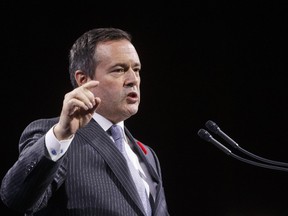 Alberta Premier Jason Kenney delivers his State of the Province address to the Edmonton Chamber of Commerce in Edmonton on Tuesday, October 29, 2019.