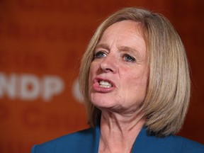 Alberta NDP Leader Rachel Notley, seen in a photo from Oct. 24, 2019, is attempting to prevent the UCP provincial government from eliminating the office of the Election Commissioner.