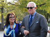 Roger Stone, with his wife Nydia, leave federal court in Washington, Nov. 8, 2019.