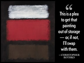 Mark Rothko's No. 1, White and Red, 1962.