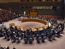 A vote at the United Nations Security Council in 2017.
