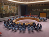 A United Nations Security Council emergency meeting regarding Syria, in September 2016.