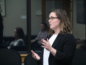 Naturopathic doctor Veronique Therriault at the PAHC meeting on Tuesday October 22, 2019 in Cornwall, Ont.