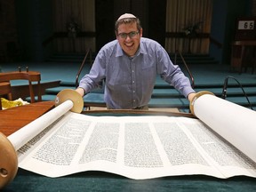 Rabbi Kentor led a contingent of 30 parishioners to Arusha, Tanzania to deliver a Torah scroll to a small Jewish temple. The handwritten parchment scroll is made up of the five books of Moses. It is the holiest document in Judaism.