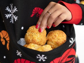 Red Lobster’s Cheddar Bay Biscuit “Ugly” Holiday Sweater
